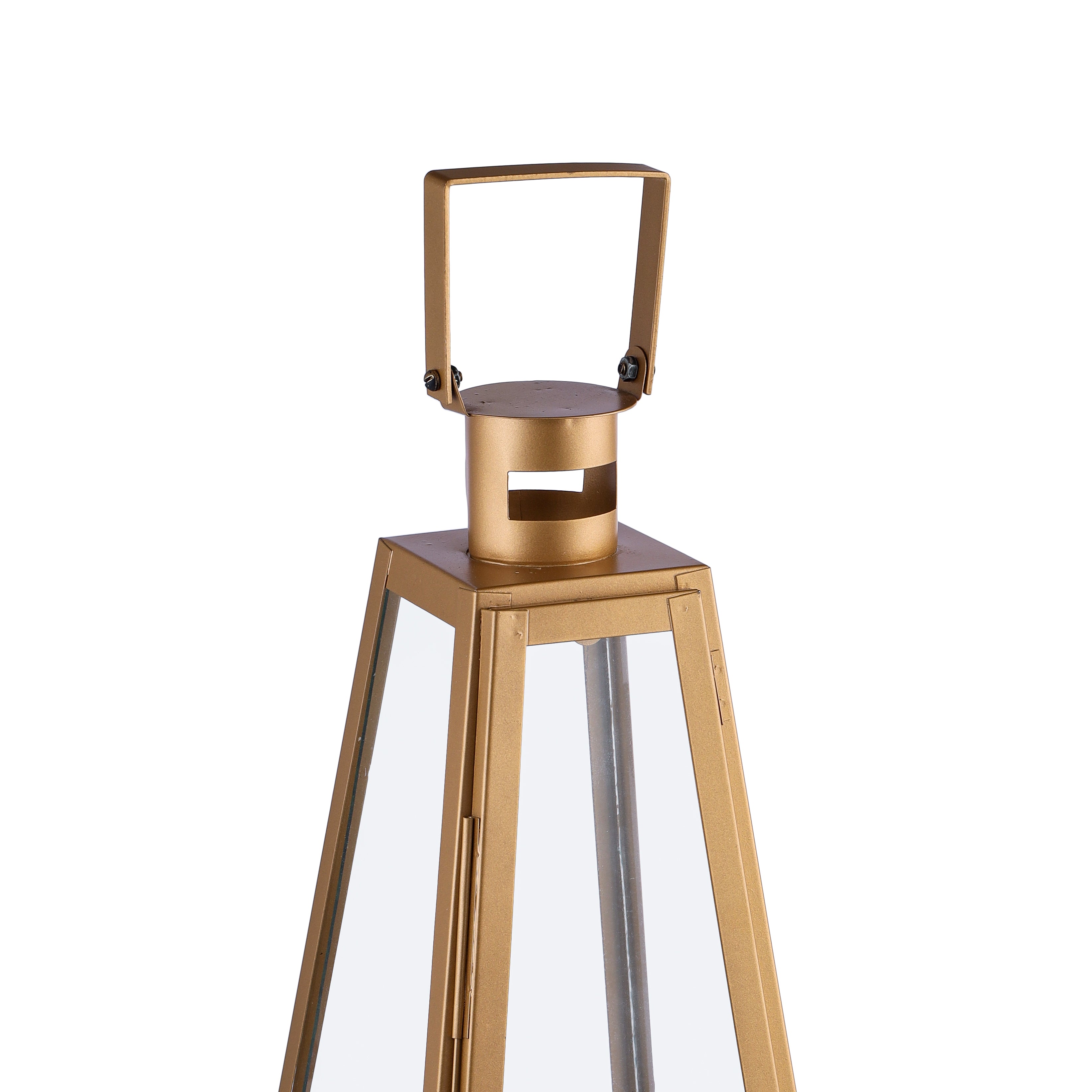 Golden Pyramid Lantern Medium